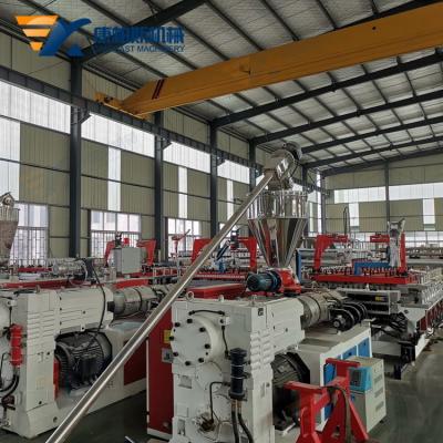 PVC wood plastic skinning foam board production line